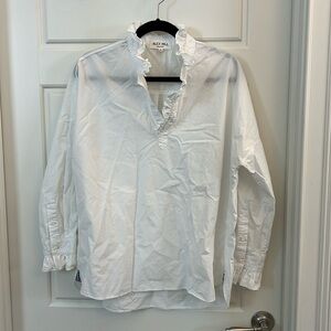 Alex Mill Wash & Go Popover Ruffle Shirt